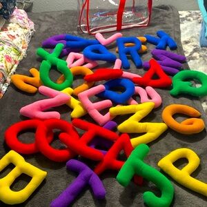 33 alphabet soft  vintage felt letters